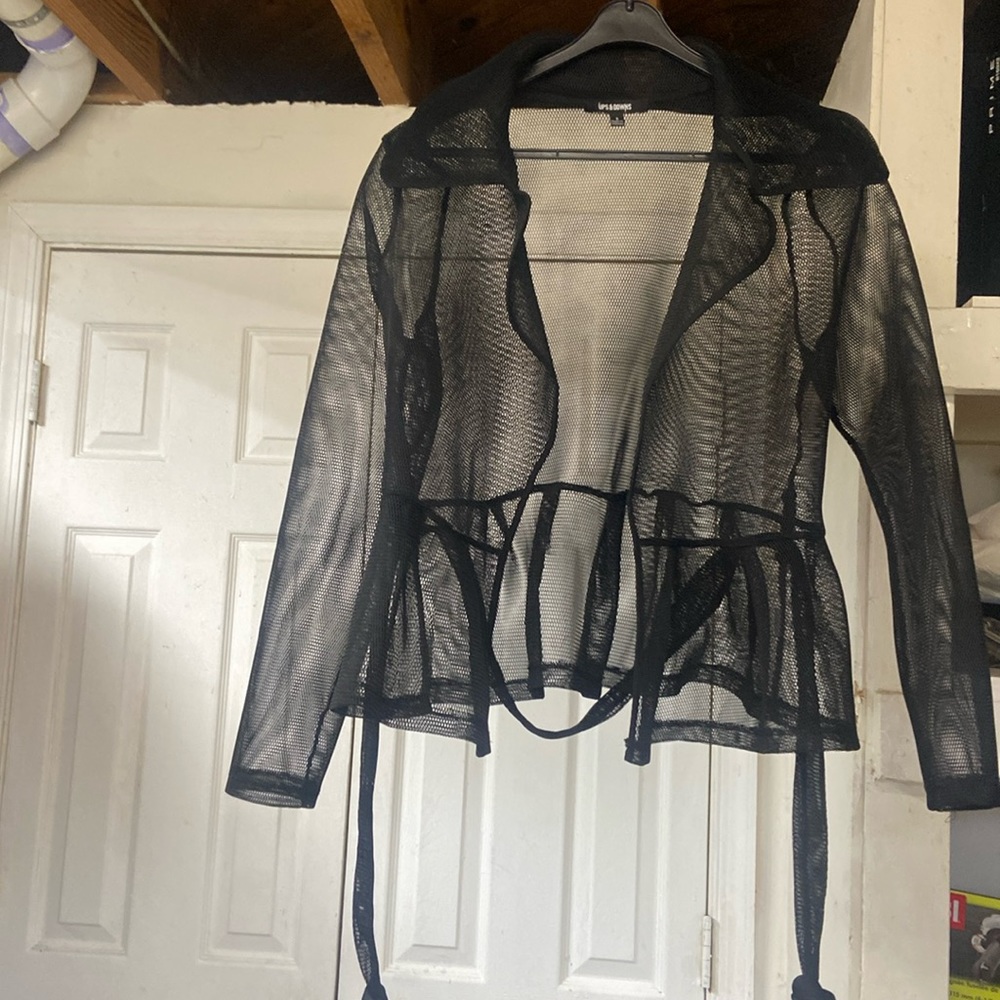 Nice see-through black size S